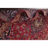 Traditional Medallion Oriental Hand Knotted Kashan Persian Rug - 11'9" X 8'0"