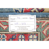 Traditional Oriental Kazak Hand-Knotted Wool Pakistani Area Rug - 10'6" x 8'0"