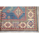 Traditional Oriental Kazak Hand-Knotted Wool Pakistani Area Rug - 10'6" x 8'0"