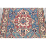 Traditional Oriental Kazak Hand-Knotted Wool Pakistani Area Rug - 10'6" x 8'0"