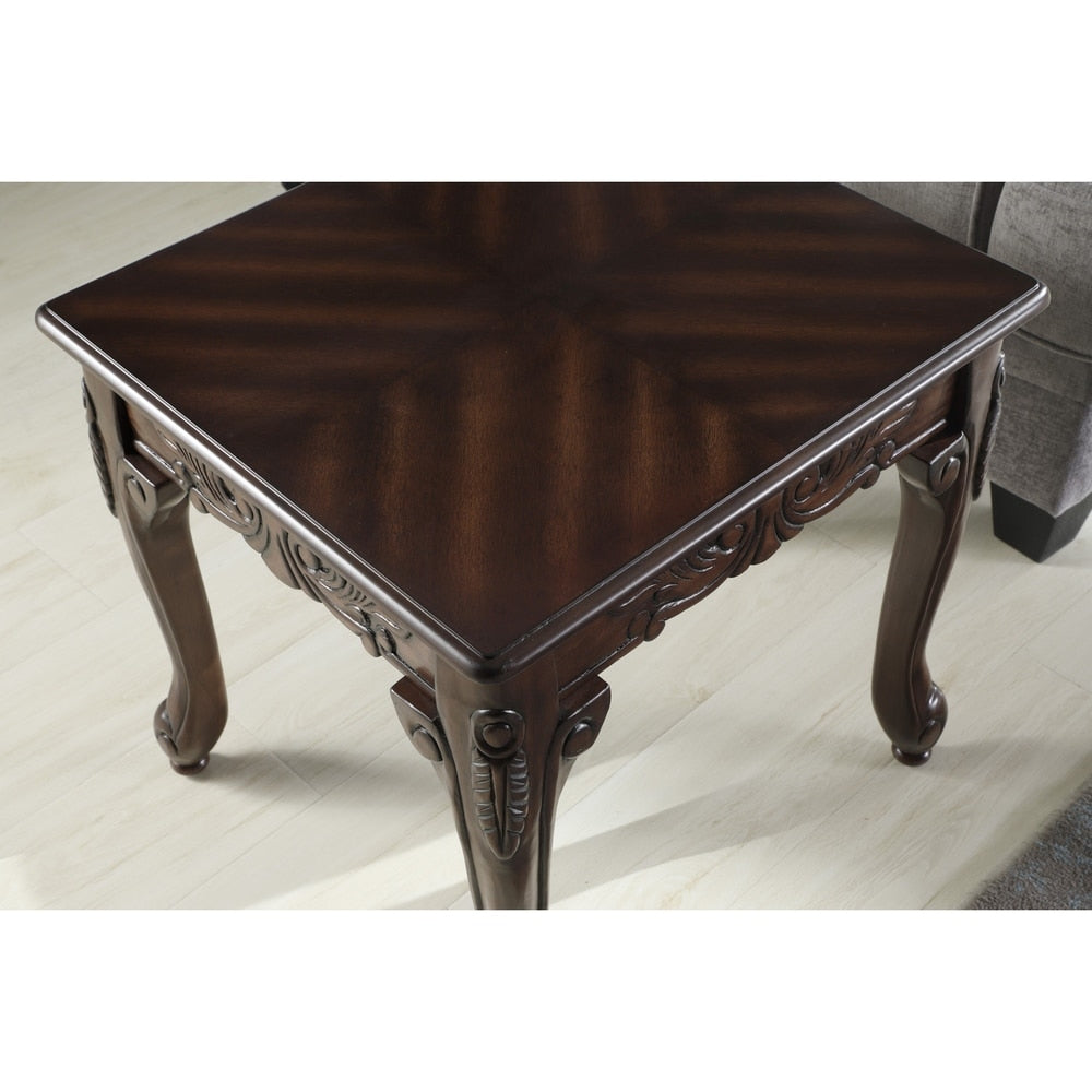 Traditional Ornate Detailing End Table