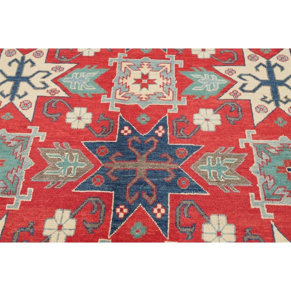 Traditional Pakistan Chechen-Kazak Oriental Hand Knotted Wool Area Rug - 12'0" x 9'0"