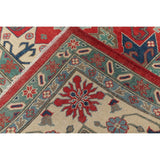 Traditional Pakistan Chechen-Kazak Oriental Hand Knotted Wool Area Rug - 12'0" x 9'0"
