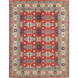 Traditional Pakistan Chechen-Kazak Oriental Hand Knotted Wool Area Rug - 12'0" x 9'0"