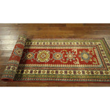 Traditional Runner Hand Knotted Oriental Super Kazak Red Wool Area Rug - 2'7 x 8'5