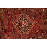 Traditional Shiraz Persian Vintage Area Rug Hand-Knotted Wool Carpet - 5'0"x 8'2"