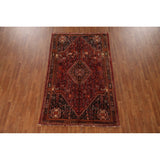 Traditional Shiraz Persian Vintage Area Rug Hand-Knotted Wool Carpet - 5'0"x 8'2"