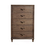 Traditional Style 6 Drawer Dressers In Wood Brown