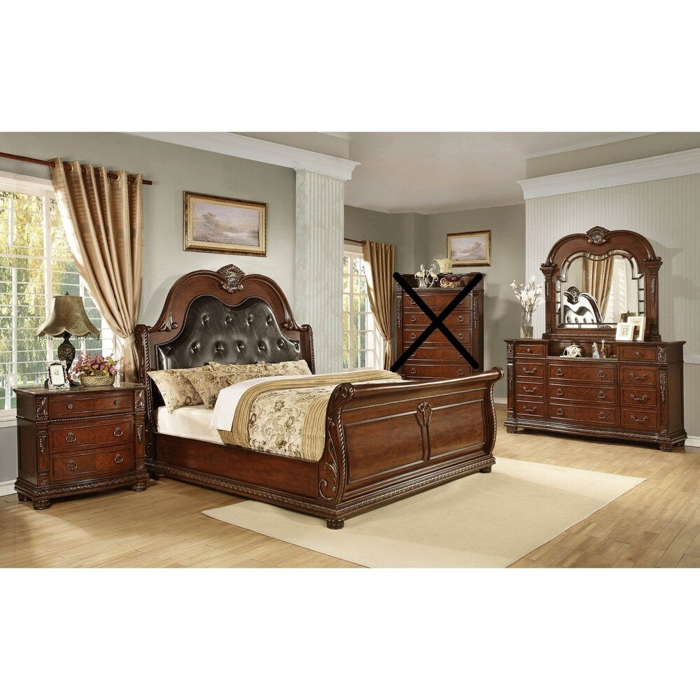 Traditional Style Palace Queen/King Bedroom Set
