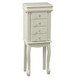 Traditional Style White Jewelry Armoire Chest