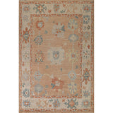 Traditional Vegetable Dye Oushak Turkish Area Rug Wool Hand-knotted - 7'10" x 10'1"
