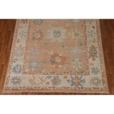 Traditional Vegetable Dye Oushak Turkish Area Rug Wool Hand-knotted - 7'10" x 10'1"