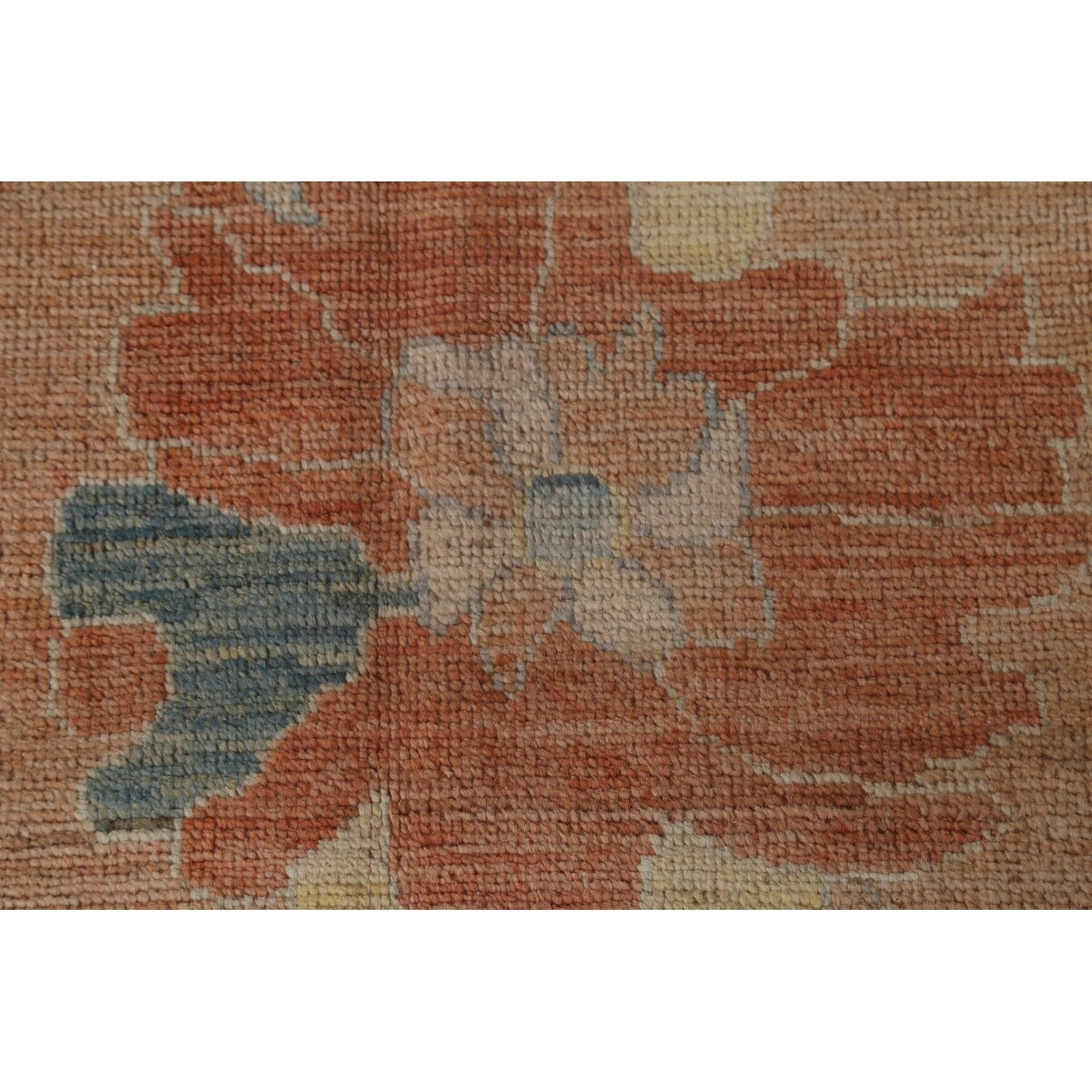 Traditional Vegetable Dye Oushak Turkish Area Rug Wool Hand-knotted - 7'10" x 10'1"