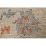 Traditional Vegetable Dye Oushak Turkish Area Rug Wool Hand-knotted - 7'10" x 10'1"