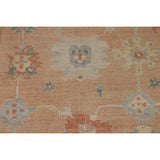 Traditional Vegetable Dye Oushak Turkish Area Rug Wool Hand-knotted - 7'10" x 10'1"