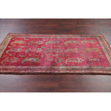 Traditional Vintage Lori Persian Hand Knotted Oriental Wool Area Rug - 6'11" x 3'6"