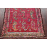 Traditional Vintage Lori Persian Hand Knotted Oriental Wool Area Rug - 6'11" x 3'6"