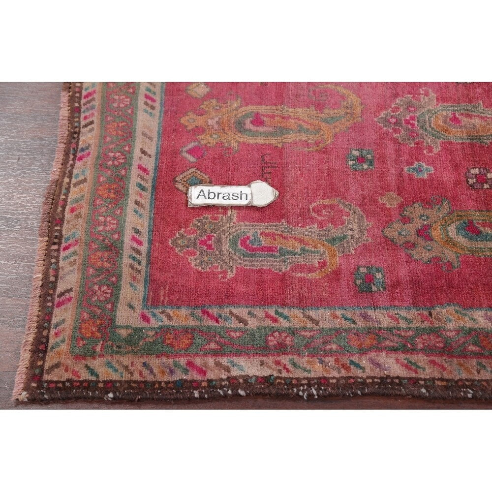 Traditional Vintage Lori Persian Hand Knotted Oriental Wool Area Rug - 6'11" x 3'6"