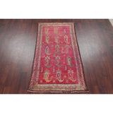 Traditional Vintage Lori Persian Hand Knotted Oriental Wool Area Rug - 6'11" x 3'6"