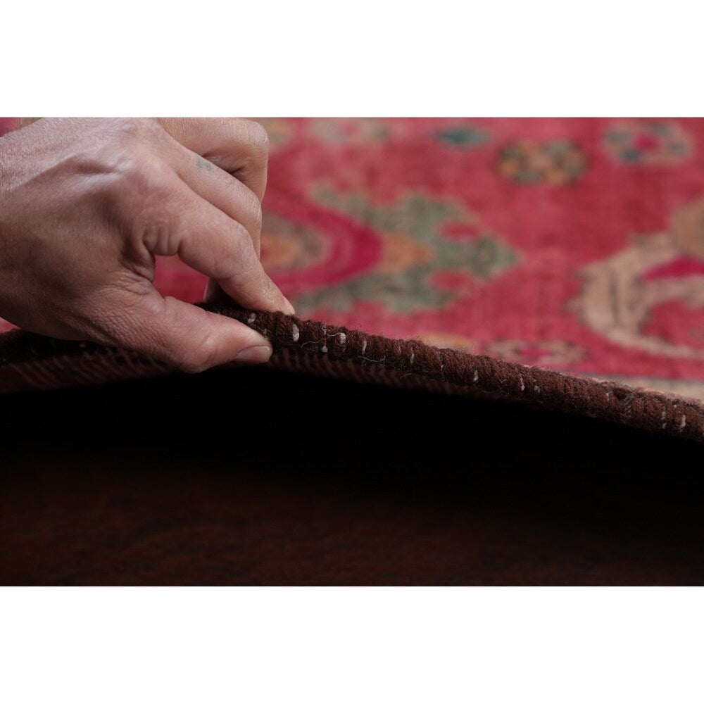 Traditional Vintage Lori Persian Hand Knotted Oriental Wool Area Rug - 6'11" x 3'6"