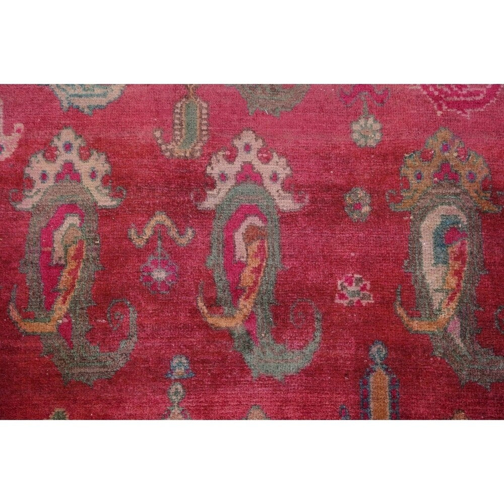 Traditional Vintage Lori Persian Hand Knotted Oriental Wool Area Rug - 6'11" x 3'6"