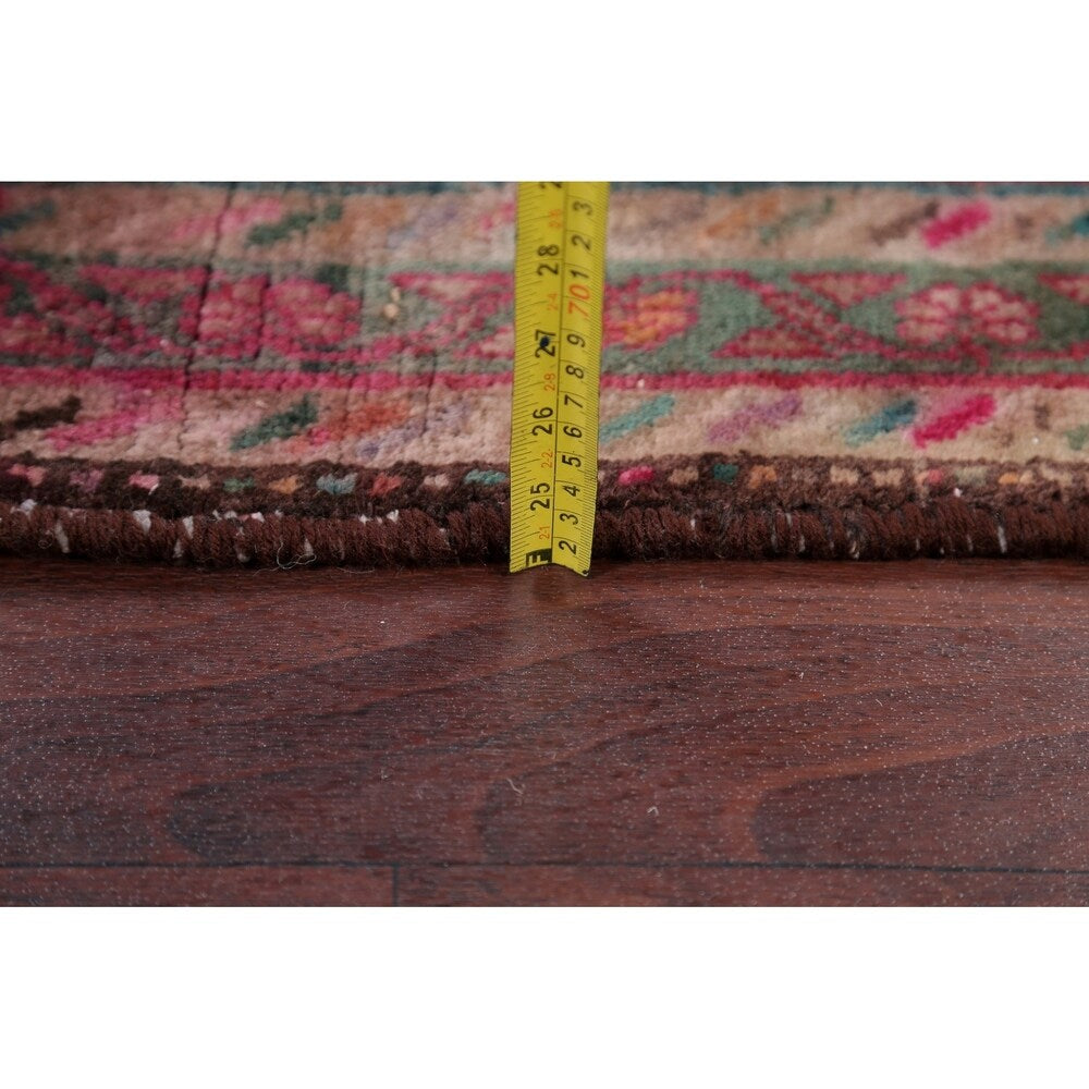 Traditional Vintage Lori Persian Hand Knotted Oriental Wool Area Rug - 6'11" x 3'6"