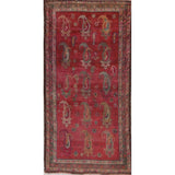 Traditional Vintage Lori Persian Hand Knotted Oriental Wool Area Rug - 6'11" x 3'6"