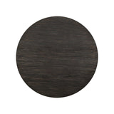 Traditional Wooden Counter Height Table with Pedestal Base, Black