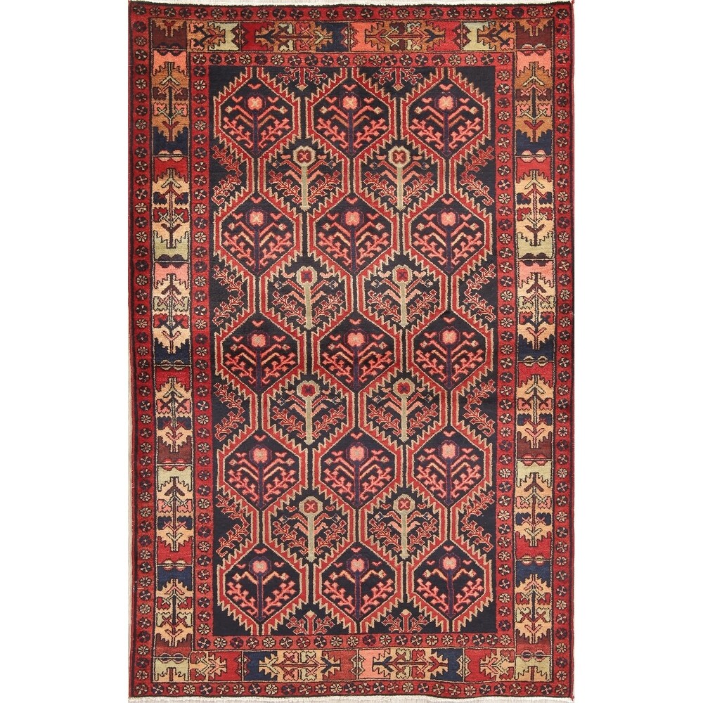 Traditional Zanjan Persian Hand-Knotted Wool Oriental Area Rug - 6'10" x 4'5"