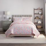 Traditions by Waverly Classic Speckle 3 Piece Quilted Pattern Bedding Set