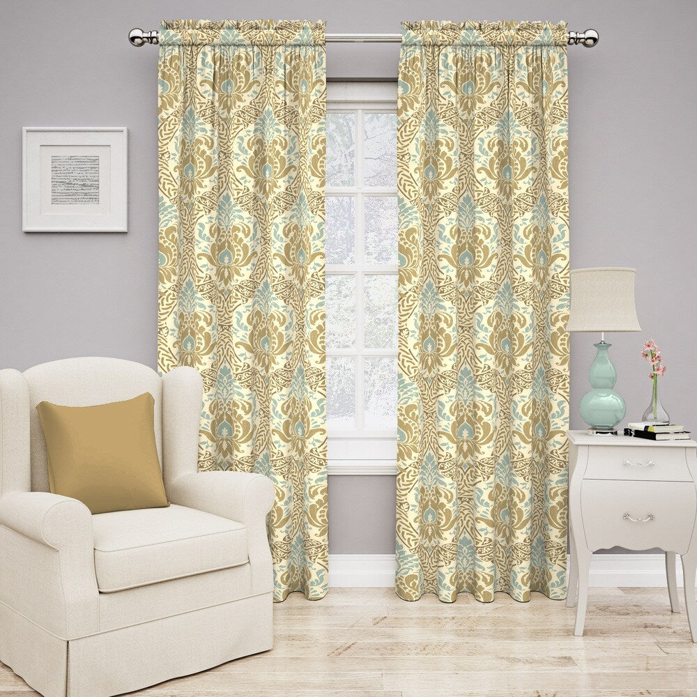 Traditions by Waverly Dressed Up Damask Curtain Panel - 52x84