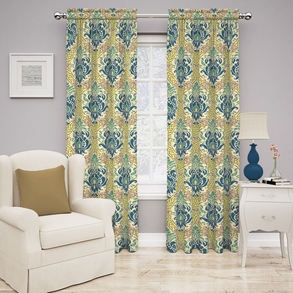 Traditions by Waverly Dressed Up Damask Curtain Panel - 52x84