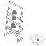 Trails Freestanding Ladder Desk With Drawer - 15"D x 33.75"W x 70.75"H
