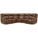 Trambley Walnut Power Reclining Sectional