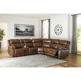 Trambley Walnut Power Reclining Sectional