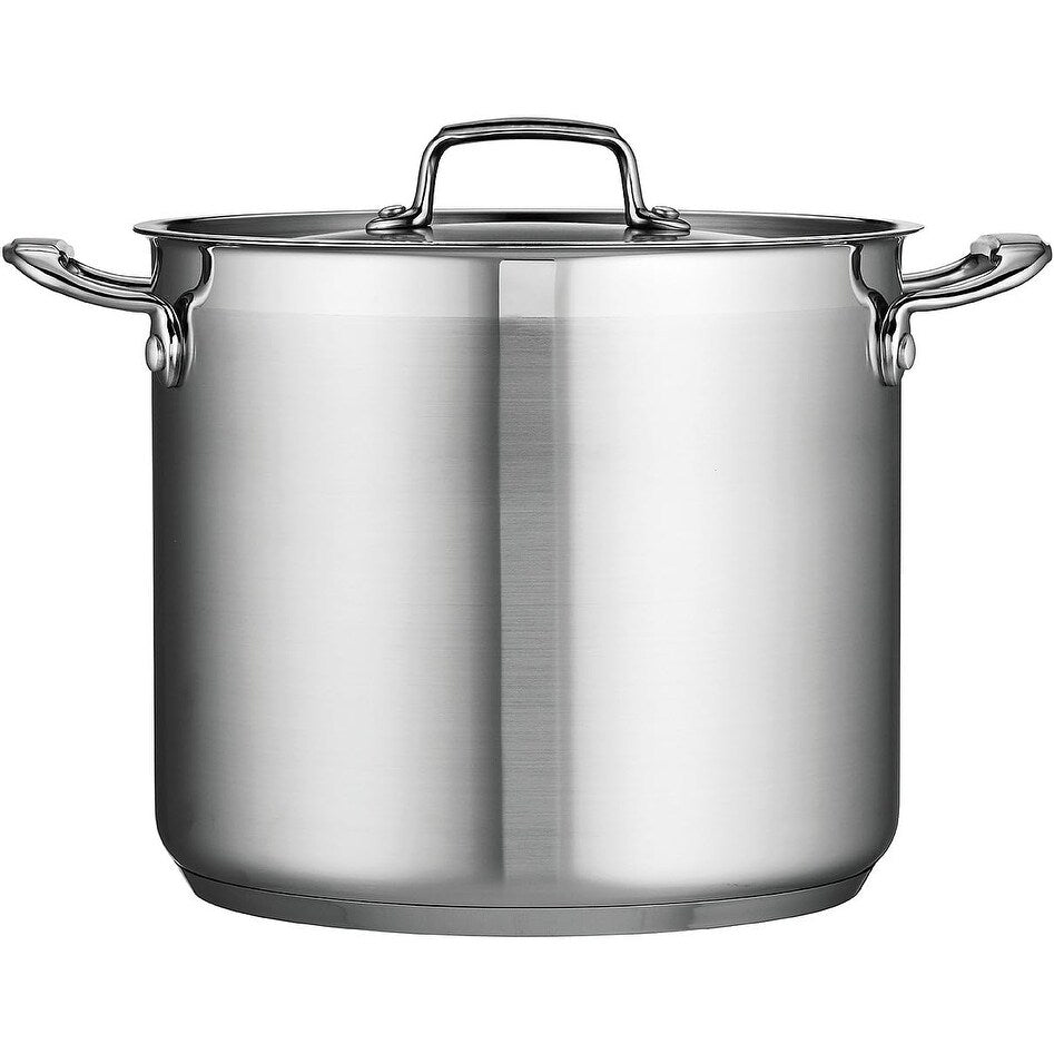 Tramontina 12-Quart Covered Stock Pot, Gourmet Stainless Steel
