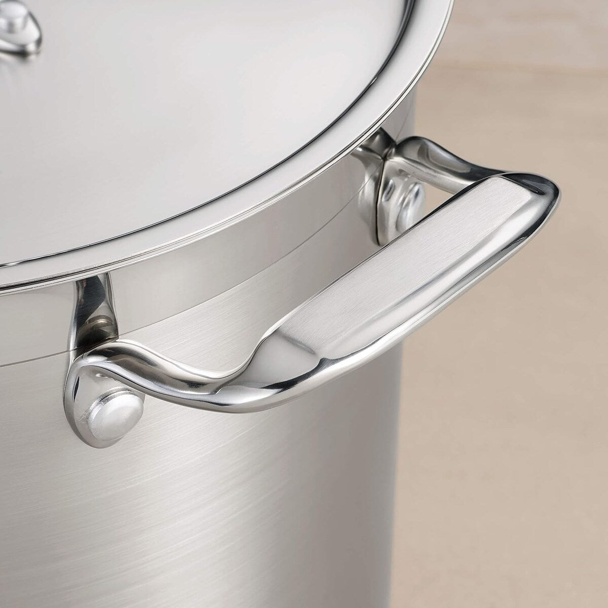 Tramontina 12-Quart Covered Stock Pot, Gourmet Stainless Steel