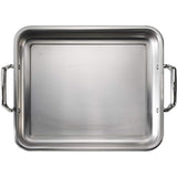 Tramontina 13.5-Inch Rectangular Roasting Pan with Basting Grill, Stainless Steel