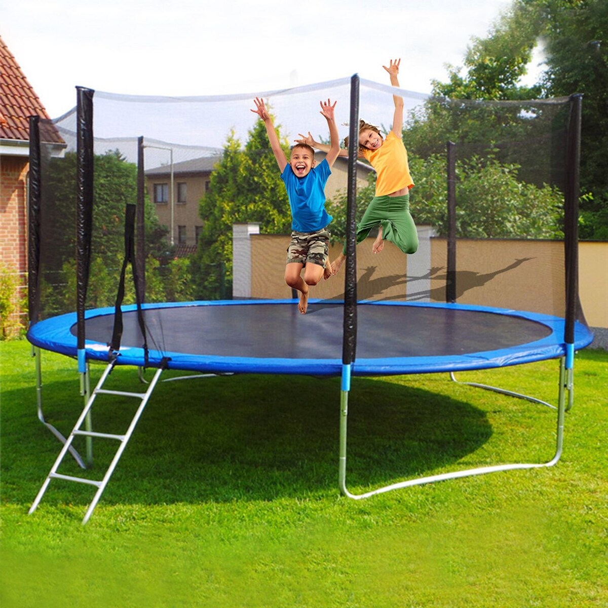 Trampoline 12FT Jump Recreational Trampolines with Enclosure Net