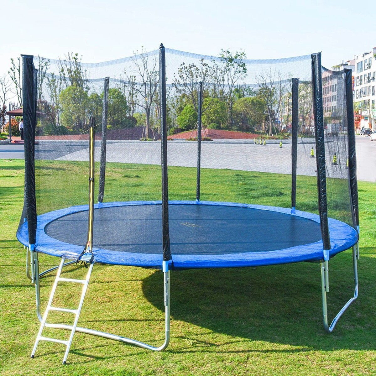 Trampoline 12FT Jump Recreational Trampolines with Enclosure Net