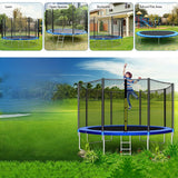 Trampoline 12FT Jump Recreational Trampolines with Enclosure Net