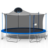 Trampoline Kids and Adults Outdoor Jumbo Round 16 Ft Trampoline with Enclosure