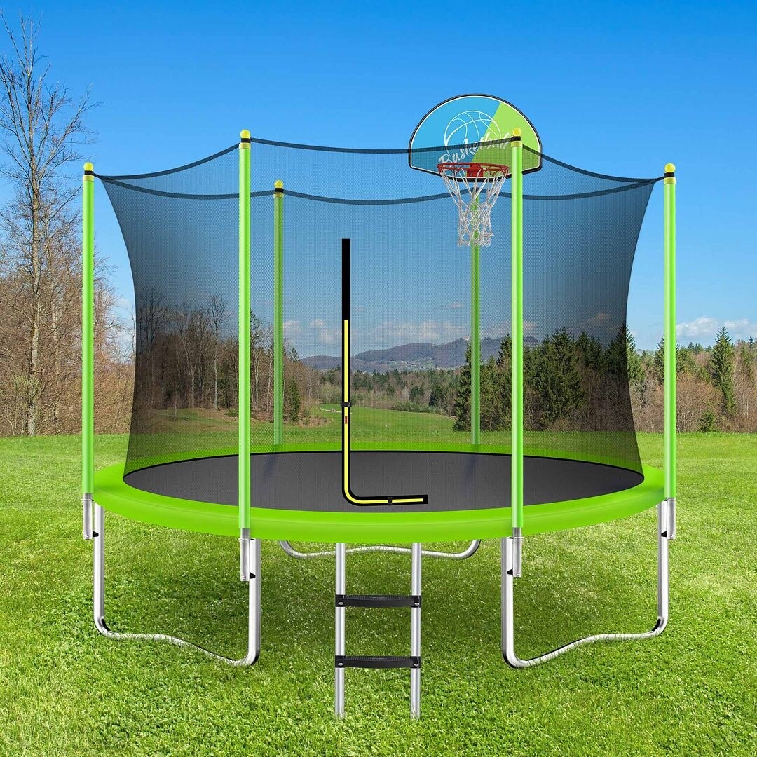 Trampolines 10FT Round Trampoline with Enclosure