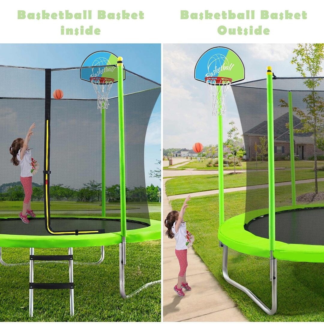 Trampolines 10FT Round Trampoline with Enclosure