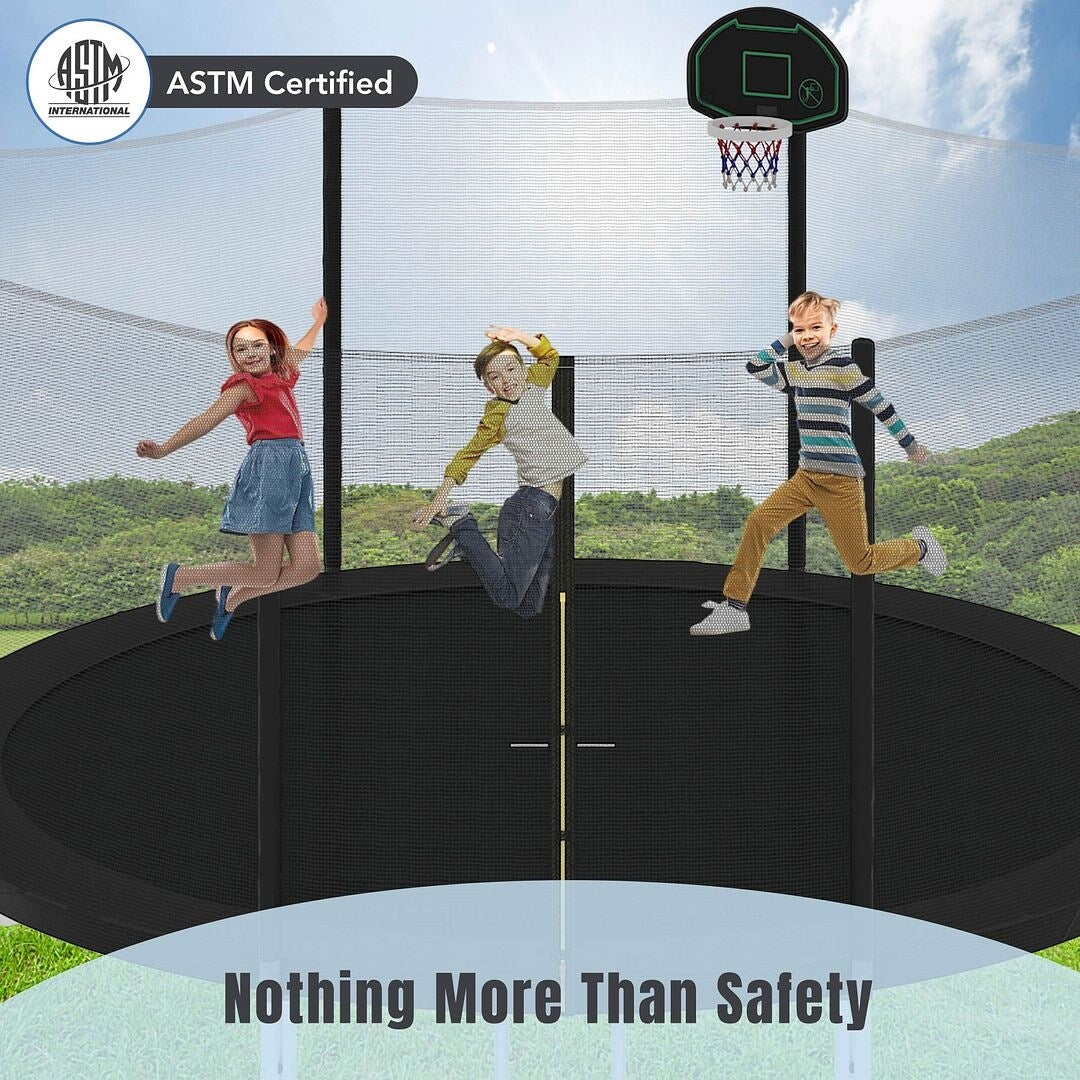 Trampolines 14FT Round Trampoline with Enclosure