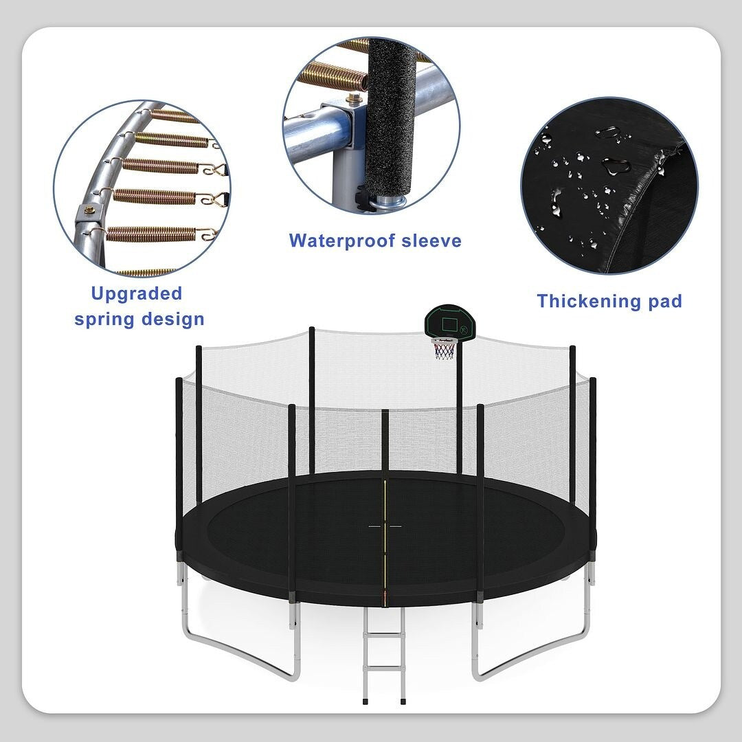 Trampolines 14FT Round Trampoline with Enclosure