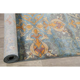 Transitional Art & Craft Distressed Area Rugs Home Decor Heat-Set