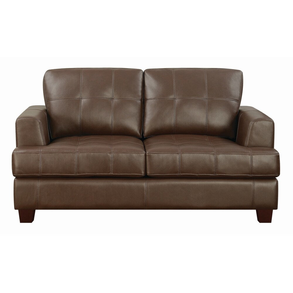 Transitional Brown Loveseat Sleeper
