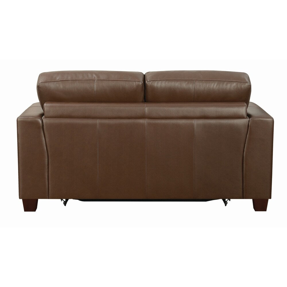 Transitional Brown Loveseat Sleeper