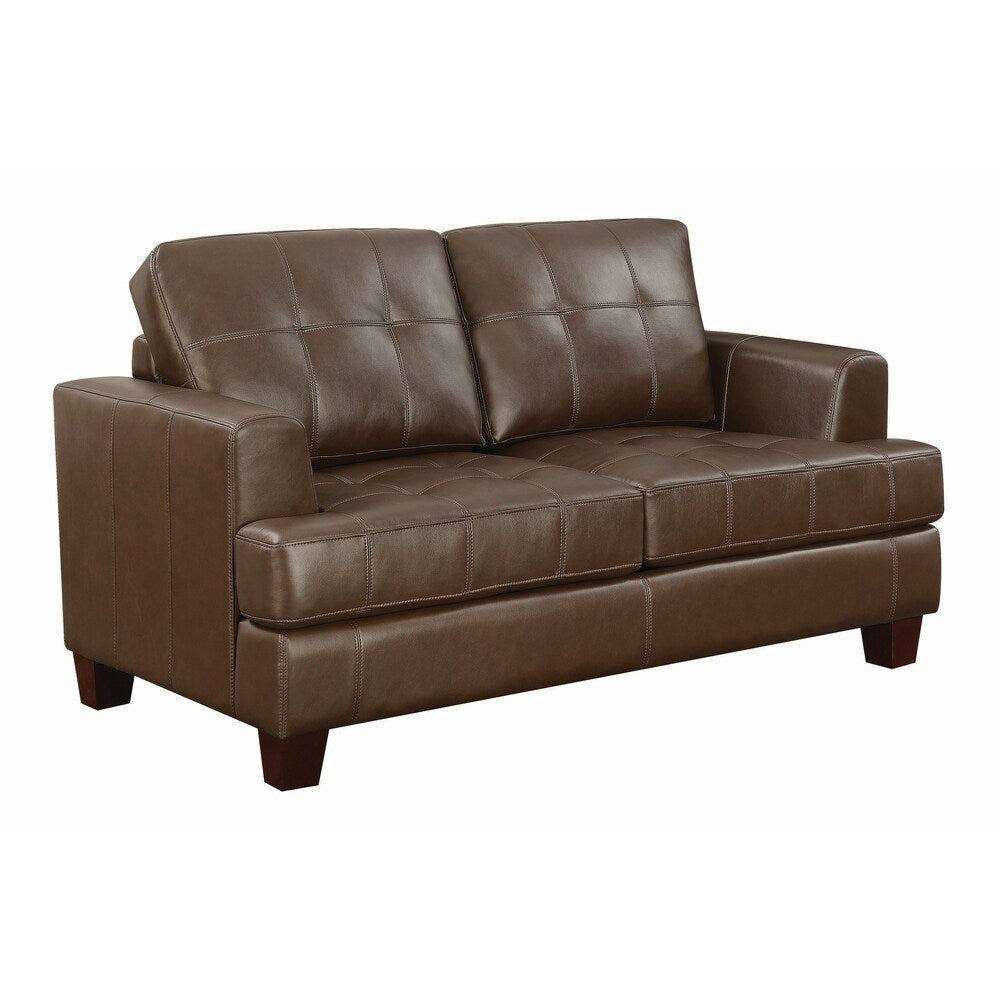 Transitional Brown Loveseat Sleeper